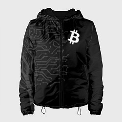 Куртка с капюшоном женская БИТКОИН BITCOIN, цвет: 3D-черный