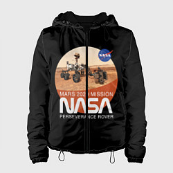 Куртка с капюшоном женская NASA - Perseverance, цвет: 3D-черный