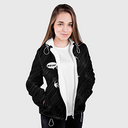 Куртка с капюшоном женская Билли Айлиш, цвет: 3D-белый — фото 2