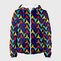 Куртка с капюшоном женская Йога, цвет: 3D-белый