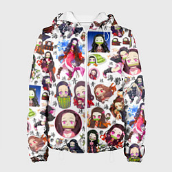 Куртка с капюшоном женская НЕЗУКО, цвет: 3D-белый