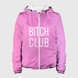 Куртка с капюшоном женская Bitch club, цвет: 3D-белый