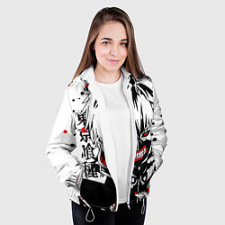 Куртка с капюшоном женская ТОКИЙСКИЙ ГУЛЬ, цвет: 3D-белый — фото 2