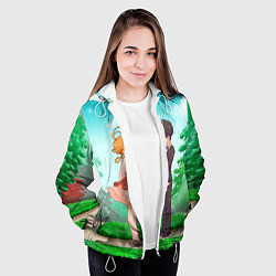 Куртка с капюшоном женская Обещанный Неверленд, цвет: 3D-белый — фото 2