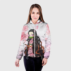 Куртка с капюшоном женская НЕЗУКА NEZUKO, цвет: 3D-белый — фото 2