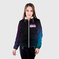 Куртка с капюшоном женская Friday Night Funkin, цвет: 3D-белый — фото 2