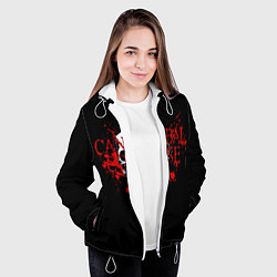 Куртка с капюшоном женская Cannibal Corpse, цвет: 3D-белый — фото 2