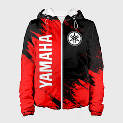 Куртка с капюшоном женская YAMAHA ЯМАХА, цвет: 3D-белый