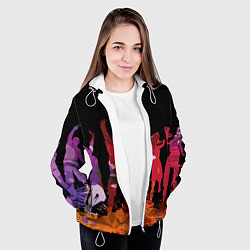 Куртка с капюшоном женская Танцы, цвет: 3D-белый — фото 2