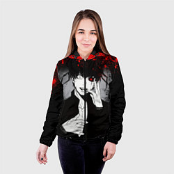 Куртка с капюшоном женская ТОКИЙСКИЙ ГУЛЬ TOKYO GHOUL, цвет: 3D-черный — фото 2