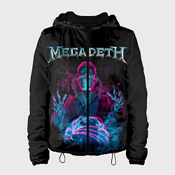 Куртка с капюшоном женская MEGADETH, цвет: 3D-черный