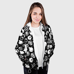 Куртка с капюшоном женская SEVEN DEADLY SINS СИМВОЛЫ, цвет: 3D-белый — фото 2