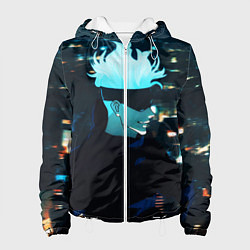 Куртка с капюшоном женская Магическая битва, цвет: 3D-белый