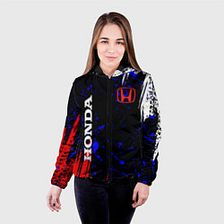 Куртка с капюшоном женская HONDA, цвет: 3D-черный — фото 2