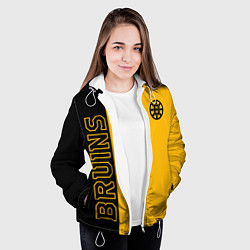 Куртка с капюшоном женская NHL BOSTON BRUINS, цвет: 3D-белый — фото 2