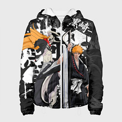 Куртка с капюшоном женская Bleach, цвет: 3D-белый