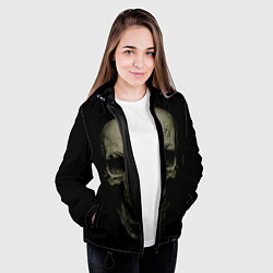 Куртка с капюшоном женская SKULL, цвет: 3D-черный — фото 2