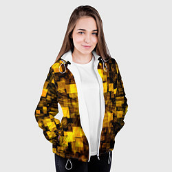 Куртка с капюшоном женская Неоновый взрыв, цвет: 3D-белый — фото 2