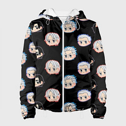 Куртка с капюшоном женская DMC Pattern, цвет: 3D-белый
