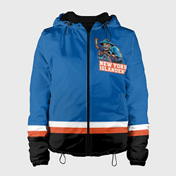 Куртка с капюшоном женская New York Islanders, цвет: 3D-черный