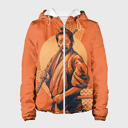 Куртка с капюшоном женская Самурай, цвет: 3D-белый