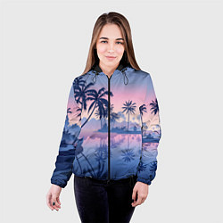 Куртка с капюшоном женская Тихая заводь, цвет: 3D-черный — фото 2
