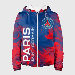 Куртка с капюшоном женская ФК ПСЖ PARIS SAINT GERMAIN, цвет: 3D-белый