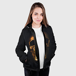 Куртка с капюшоном женская Golden Skull, цвет: 3D-черный — фото 2