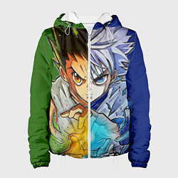 Куртка с капюшоном женская Киллуа золдик и Гон хантер, цвет: 3D-белый