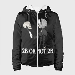 Куртка с капюшоном женская 2B OR NOT 2B, цвет: 3D-белый