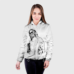 Куртка с капюшоном женская Большой Лебовски Big Lebowski, цвет: 3D-белый — фото 2