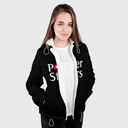 Куртка с капюшоном женская Poker Stars, цвет: 3D-белый — фото 2