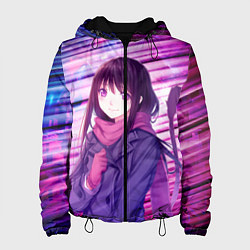 Куртка с капюшоном женская Бездомный бог Хиёри, цвет: 3D-черный