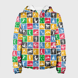 Куртка с капюшоном женская СПОРТ, цвет: 3D-белый