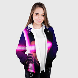 Куртка с капюшоном женская The Weeknd - Blinding Lights, цвет: 3D-белый — фото 2