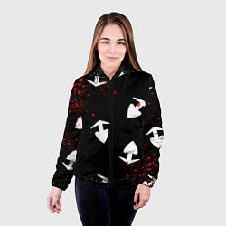 Куртка с капюшоном женская Плащ Хяккимару, цвет: 3D-черный — фото 2