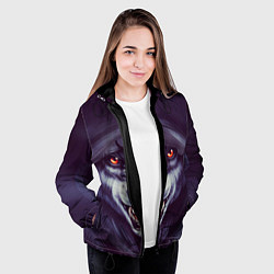 Куртка с капюшоном женская СЕРЫЙ ВОЛК 3D, цвет: 3D-черный — фото 2
