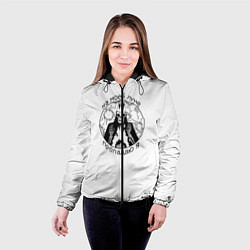 Куртка с капюшоном женская На моей луне пропадаю я, цвет: 3D-черный — фото 2