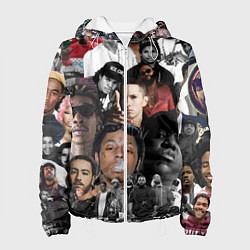 Куртка с капюшоном женская Короли Рэпа KING RAP, цвет: 3D-белый