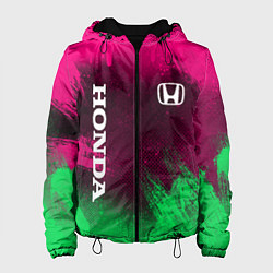 Куртка с капюшоном женская NEON HONDA НЕОН ХОНДА, цвет: 3D-черный