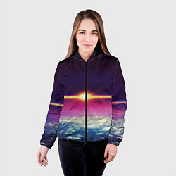 Куртка с капюшоном женская МЕЖДУ НЕБОМ И ЗЕМЛЁЙ, цвет: 3D-черный — фото 2