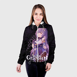 Куртка с капюшоном женская Кэ Цин Genshin Impact, цвет: 3D-белый — фото 2