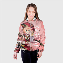 Куртка с капюшоном женская Genshin Impact, Янь Фэй, цвет: 3D-белый — фото 2