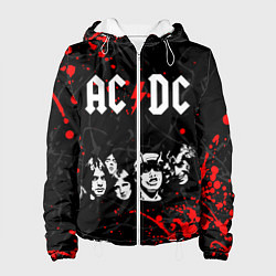 Куртка с капюшоном женская AC DC HIGHWAY TO HELL, цвет: 3D-белый