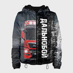 Куртка с капюшоном женская Дальнобой Red Truck, цвет: 3D-черный