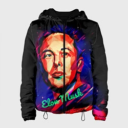 Куртка с капюшоном женская ElonMuskА НА ВАС НЕТ, цвет: 3D-черный