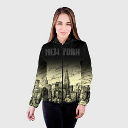 Куртка с капюшоном женская Нью-Йорк, цвет: 3D-черный — фото 2