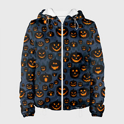 Куртка с капюшоном женская HALLOWEEN, цвет: 3D-белый