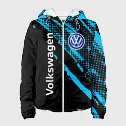 Куртка с капюшоном женская Volkswagen Фольксваген, цвет: 3D-белый