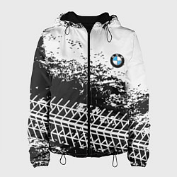 Куртка с капюшоном женская СЛЕД БМВ BMW Z, цвет: 3D-черный